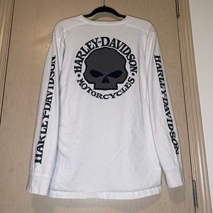 Harley Davidson embroidered long sleeve shirt size large